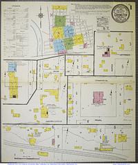 Sanborn Map [Indiana--Covington] {1910} sheet 1