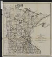 Map of Minnesota showing state roads and state rural highways : prepared for State Highway Commission