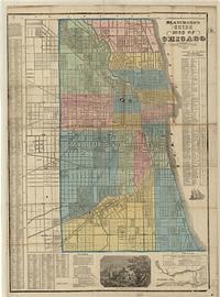 Blanchard's guide map of Chicago. [cartographic material]
